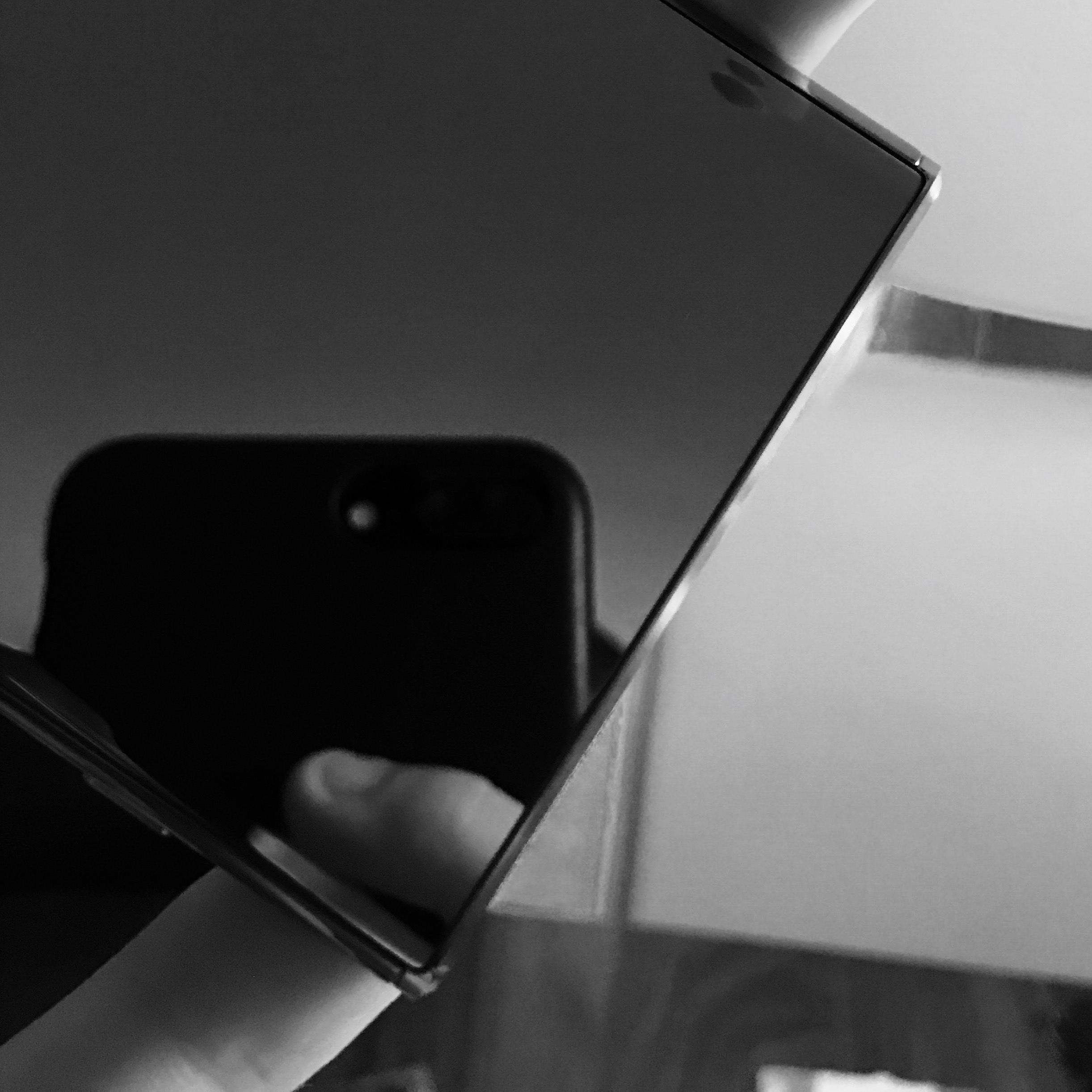 NEW PHONE, LET ME USE IT AS A MIRROR