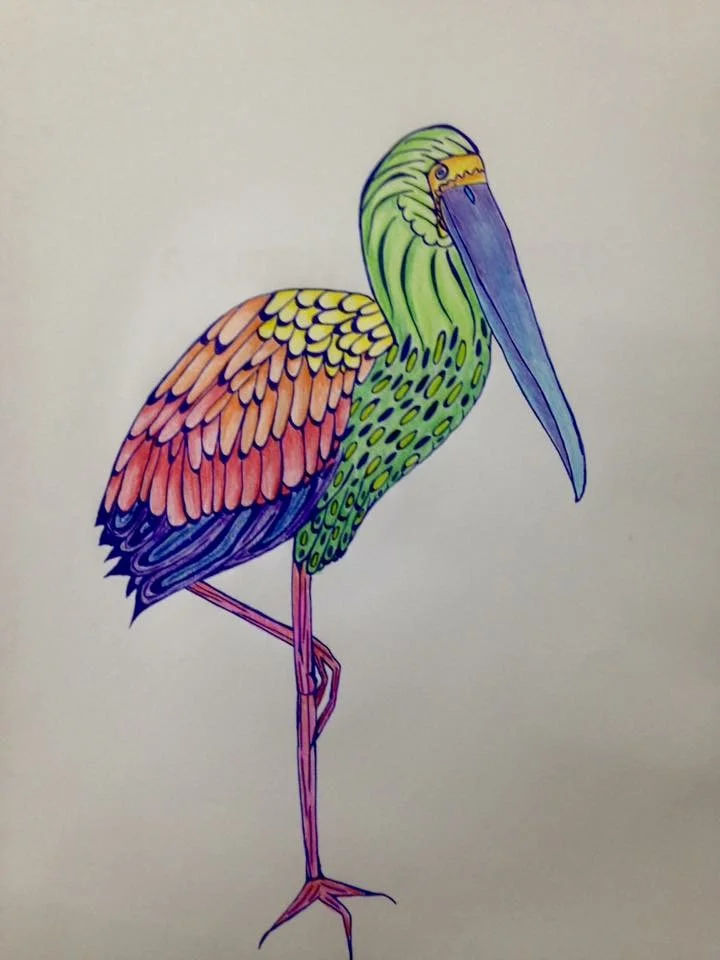 Stylized Stork 
