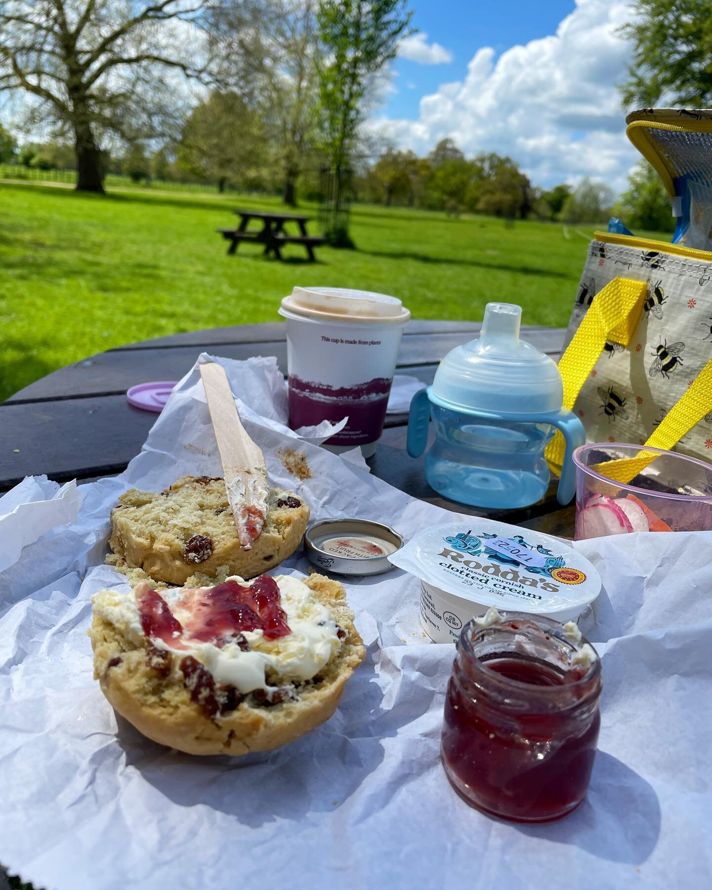 I'm a cream then jam kinda girl 💛 last week I took me and the girls off to Wimpole Hall @wimpole_estate_nt for a walk and it was beautiful 

It's one of our favourite @nationaltrust places to visit (along with Dunwich Heath) and it's become traditio