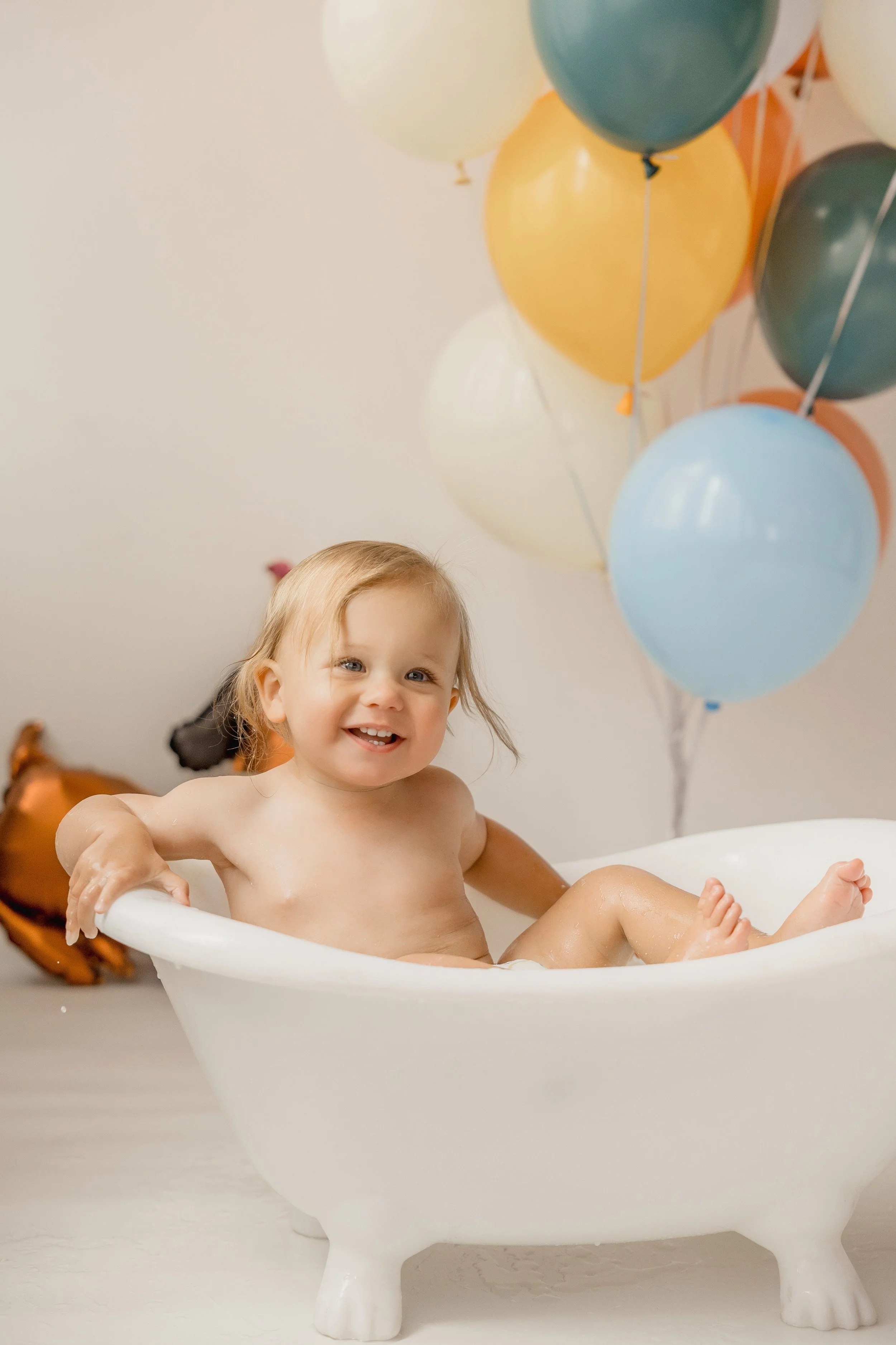 Baker’s First Birthday Cake Smash at Our Kansas City Photography Studio