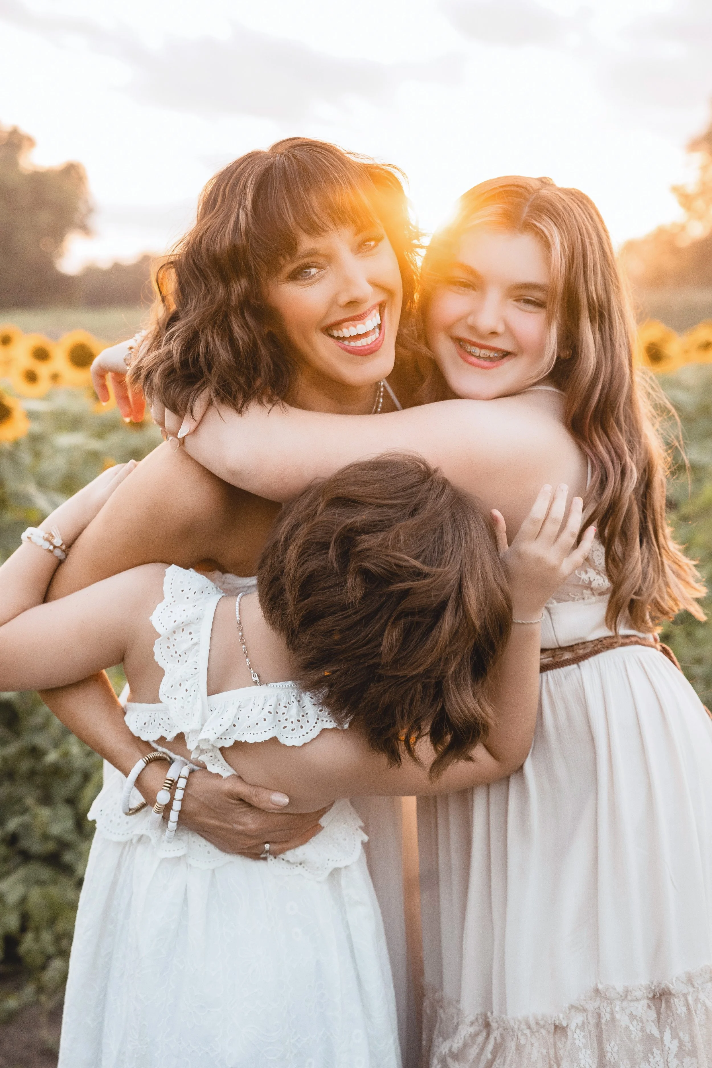 Sunset family photography session captured by a Kansas City family photographer.