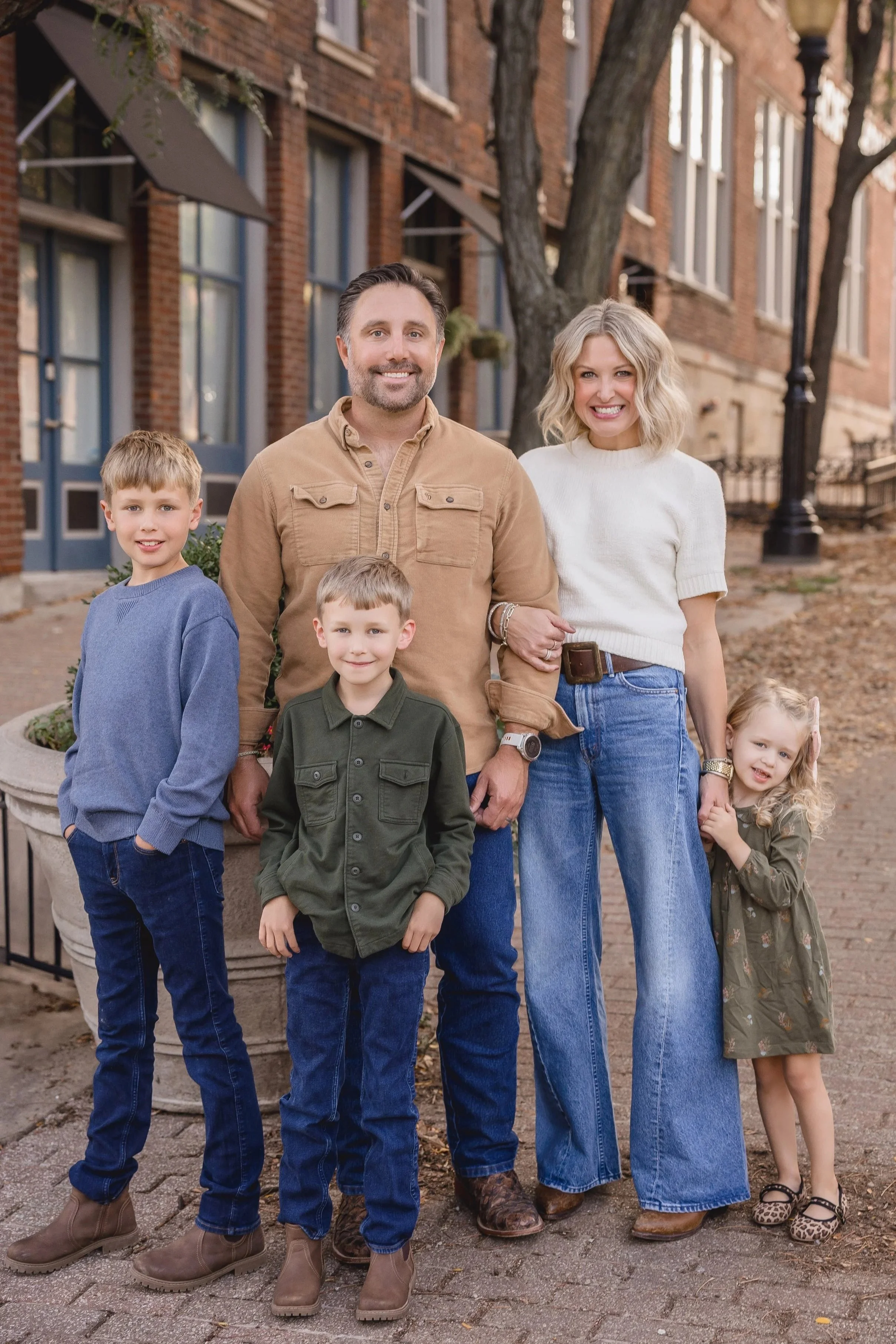 Signature family photography session in Kansas City with natural posing and timeless style.