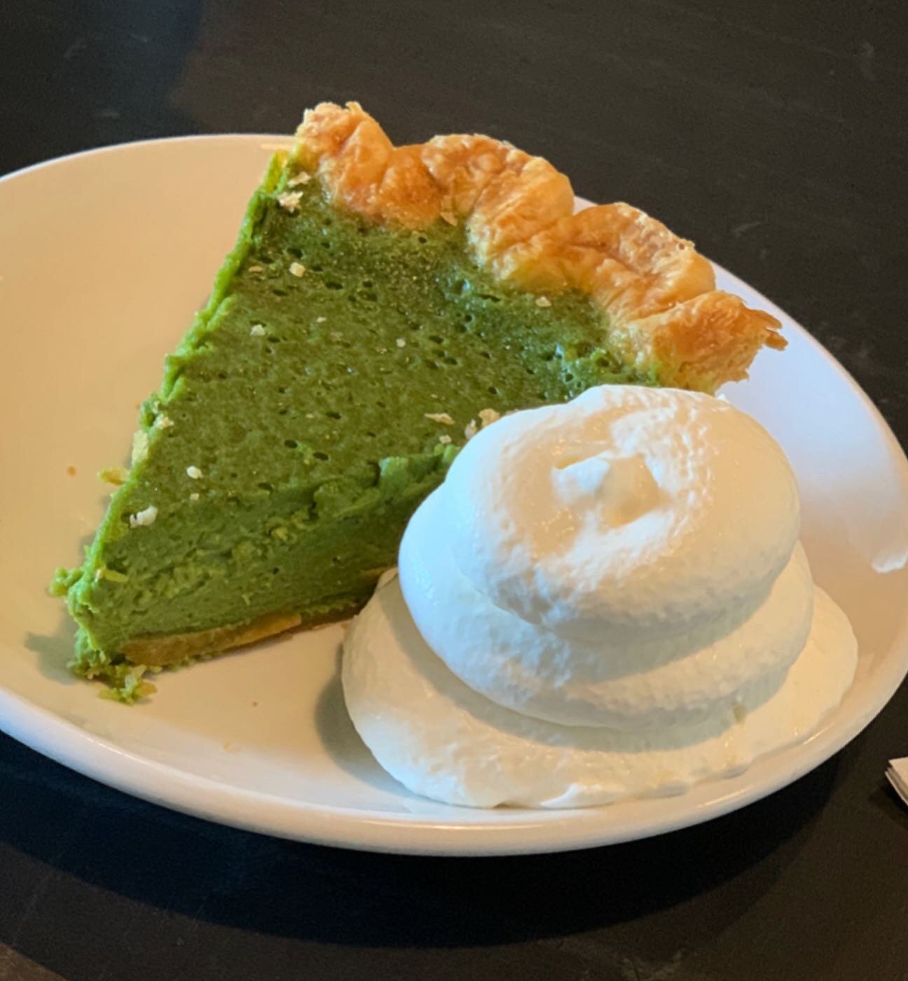 Matcha Custard Pie