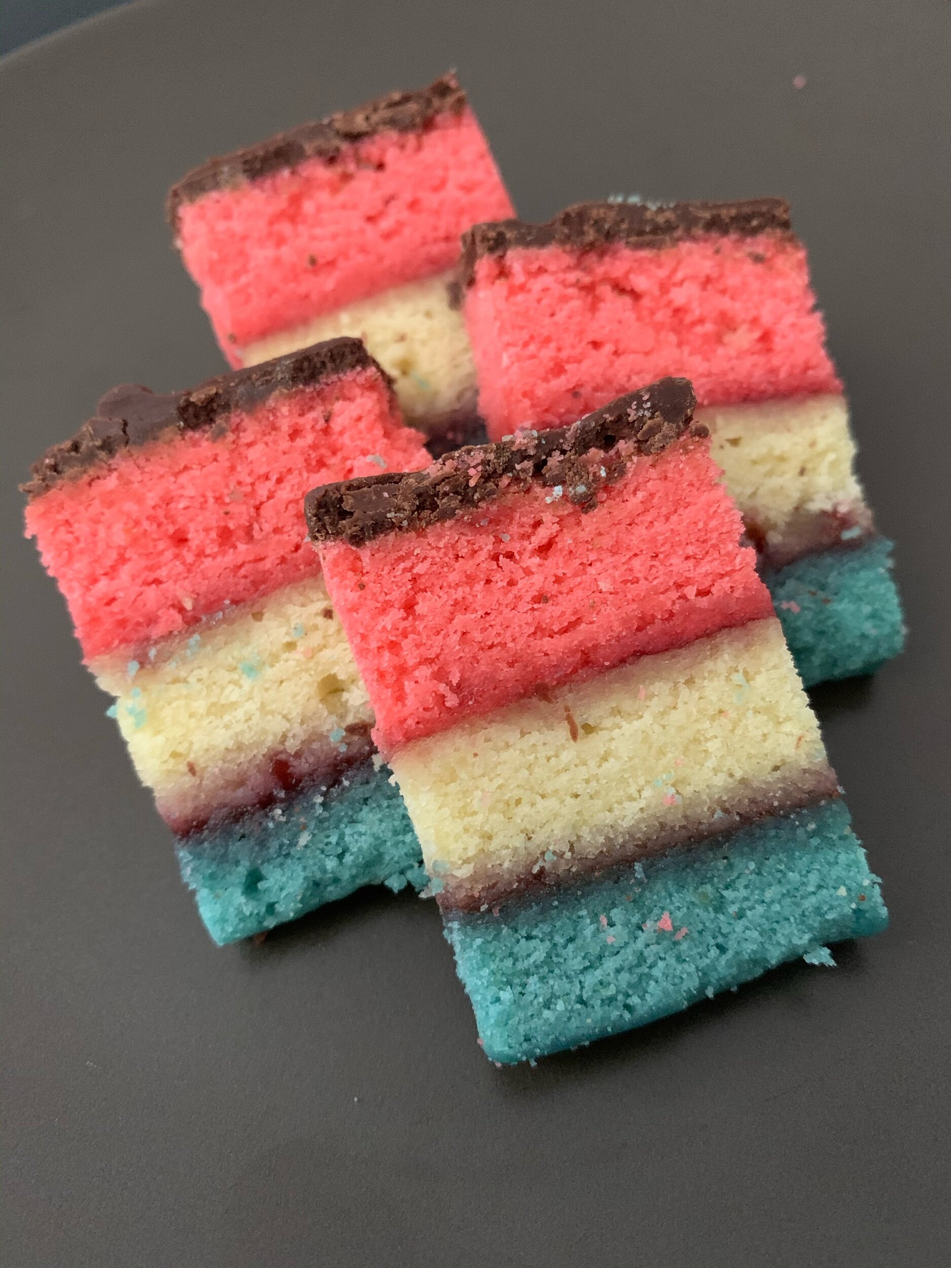 Patriotic Rainbow Cookies