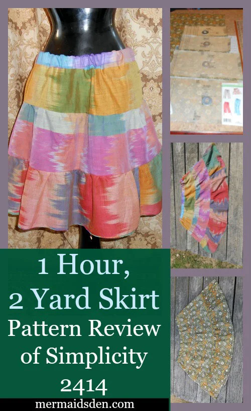 Pattern Review Simplicity 2414: One Hour Skirt, Two Yards of Fabric