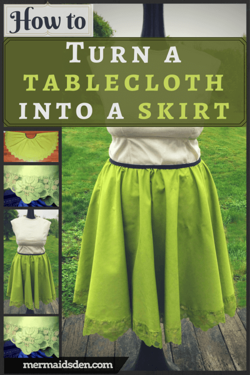 Sewing Tutorial: Turn a Vintage Tablecloth into a Skirt