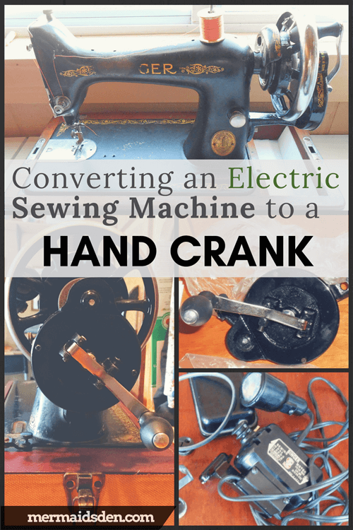 Vintage Singer 99k Sewing Machine: Converting to a Hand Crank