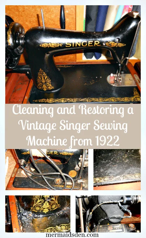 Vintage 99k Singer Sewing Machine from 1922: Cleaning, Restoring, & Adding a Hand Crank
