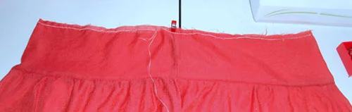 Add an Easy Exposed Elastic Waistband to a Skirt