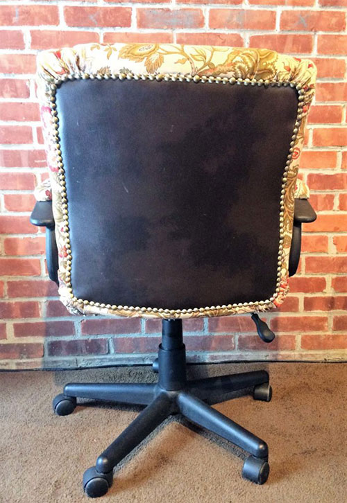 How To Reupholster An Office Chair, How To Recover An Office Chair With Arms