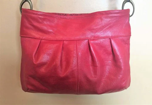 Tips for Sewing with Leather and Review of the Layla Bag Pattern