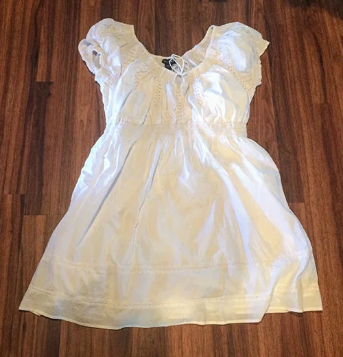 Thrift Store Refashion: Rainbow Tie Dye for a Boring White Dress