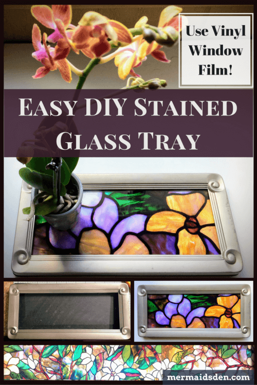 DIY Stained Glass Tray from a Thrifted Picture Frame