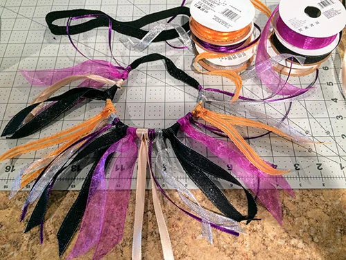 Make a Cute Halloween Dog Collar with Ribbons