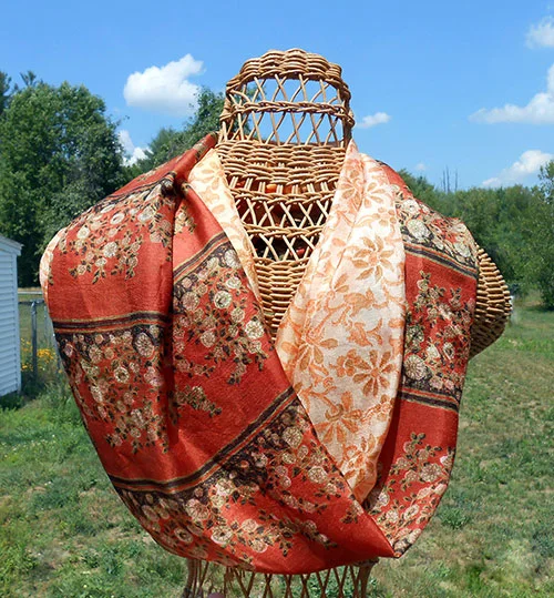 make this silk infinity scarf