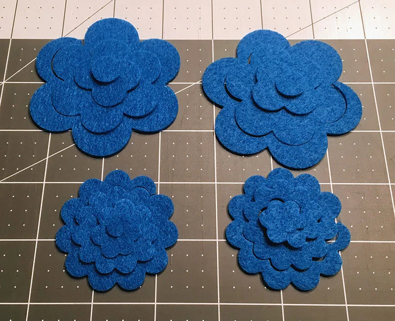 DIY Felt Flower Hair Ties