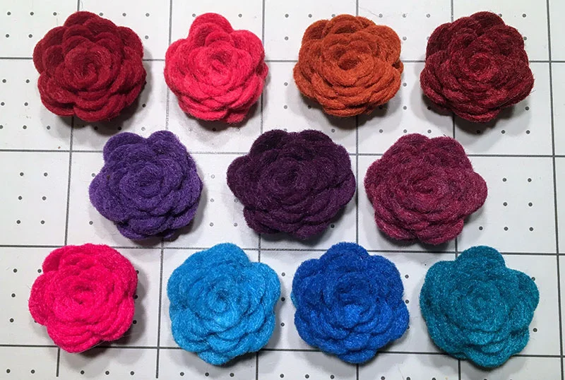 DIY Felt Flower Hair Ties