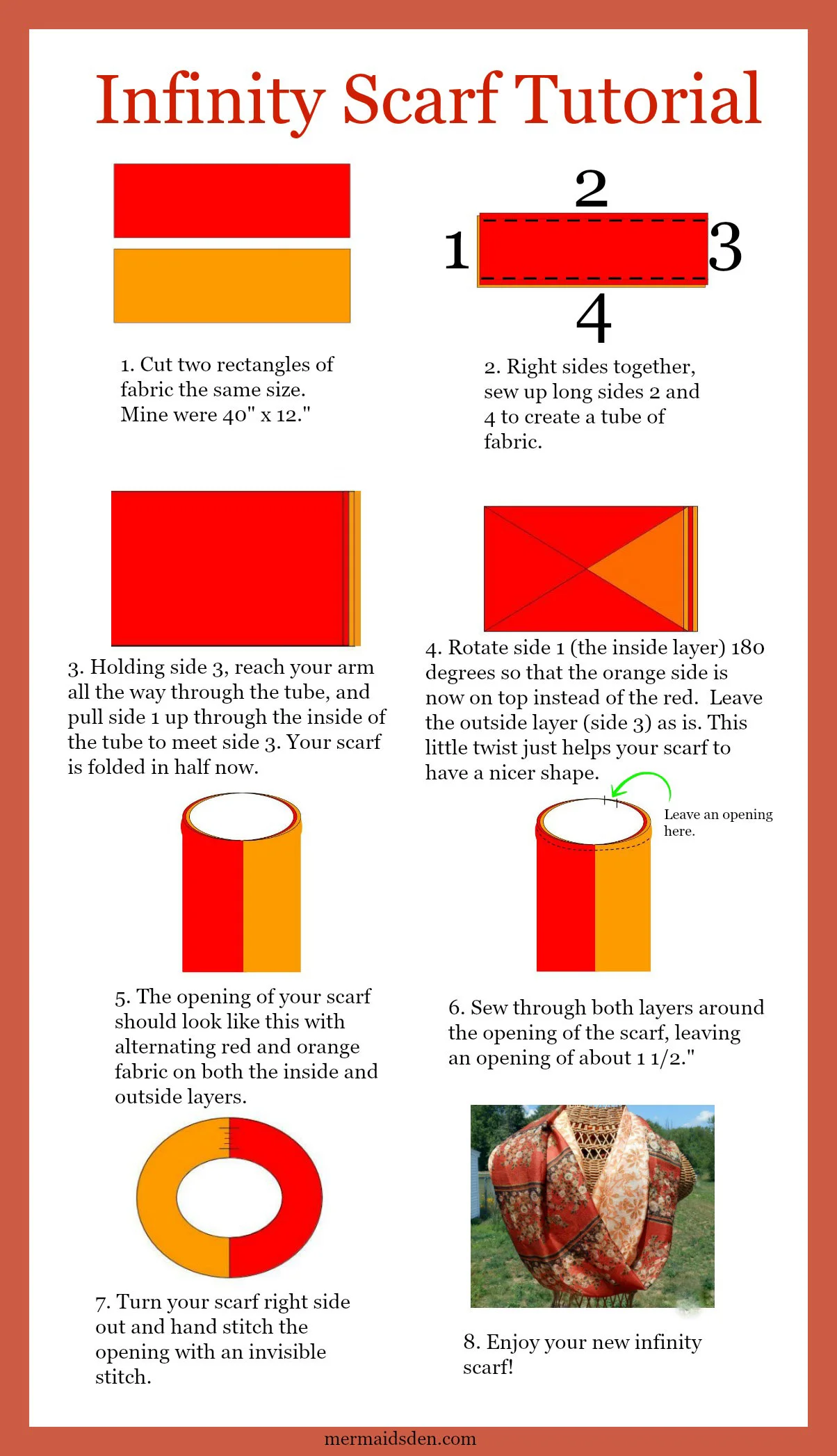 Infinity scarf tutorial