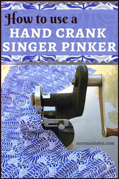 Pinker Pinking Machine Hand Crank Fabric Leather Cutter