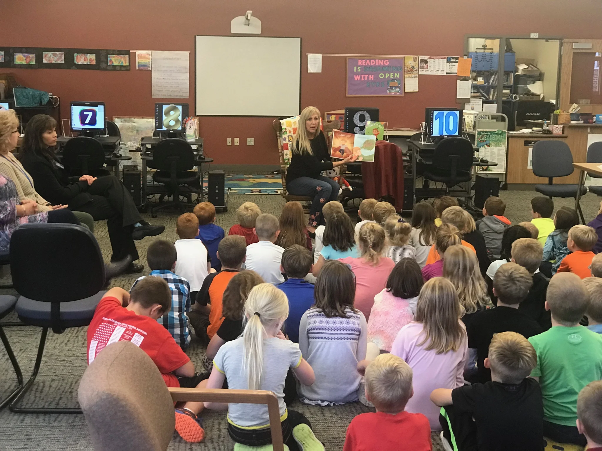 Local author shares book -with K-2 Students