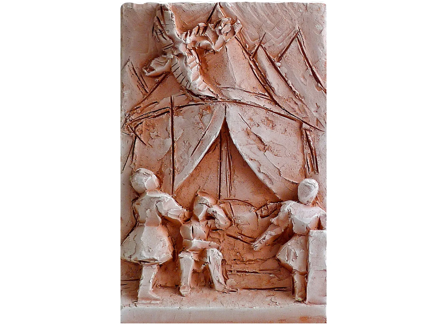 Constantine's Dream, 2010. Terracotta, 11" x 14" x 3"