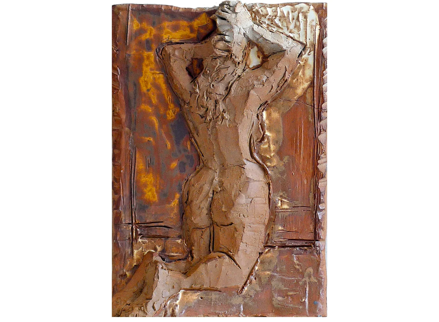 From Kokaschka's Erotic Drawings, 2010. Glazed stoneware, 11" x 14" x 3"