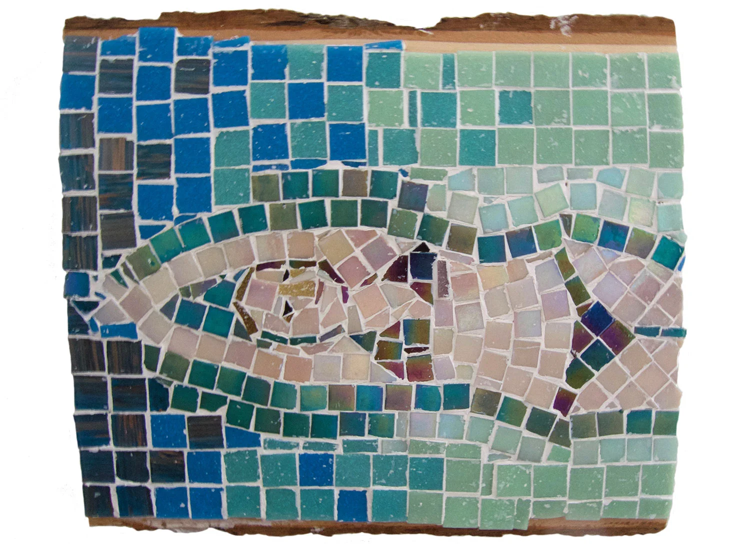 Floating, 2016. Mosaic, 13" x 11.5"