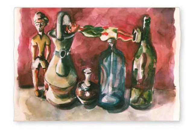 Flat Out, 2003. Watercolor, 26" x 20"
