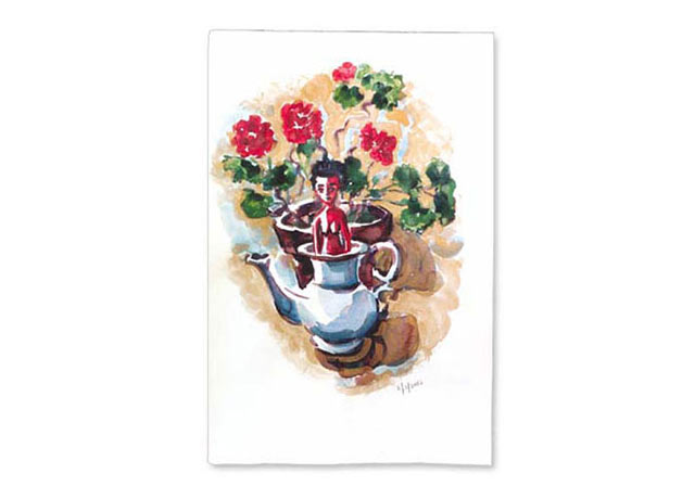 Untitled, 2002. Watercolor, 22" x 30"