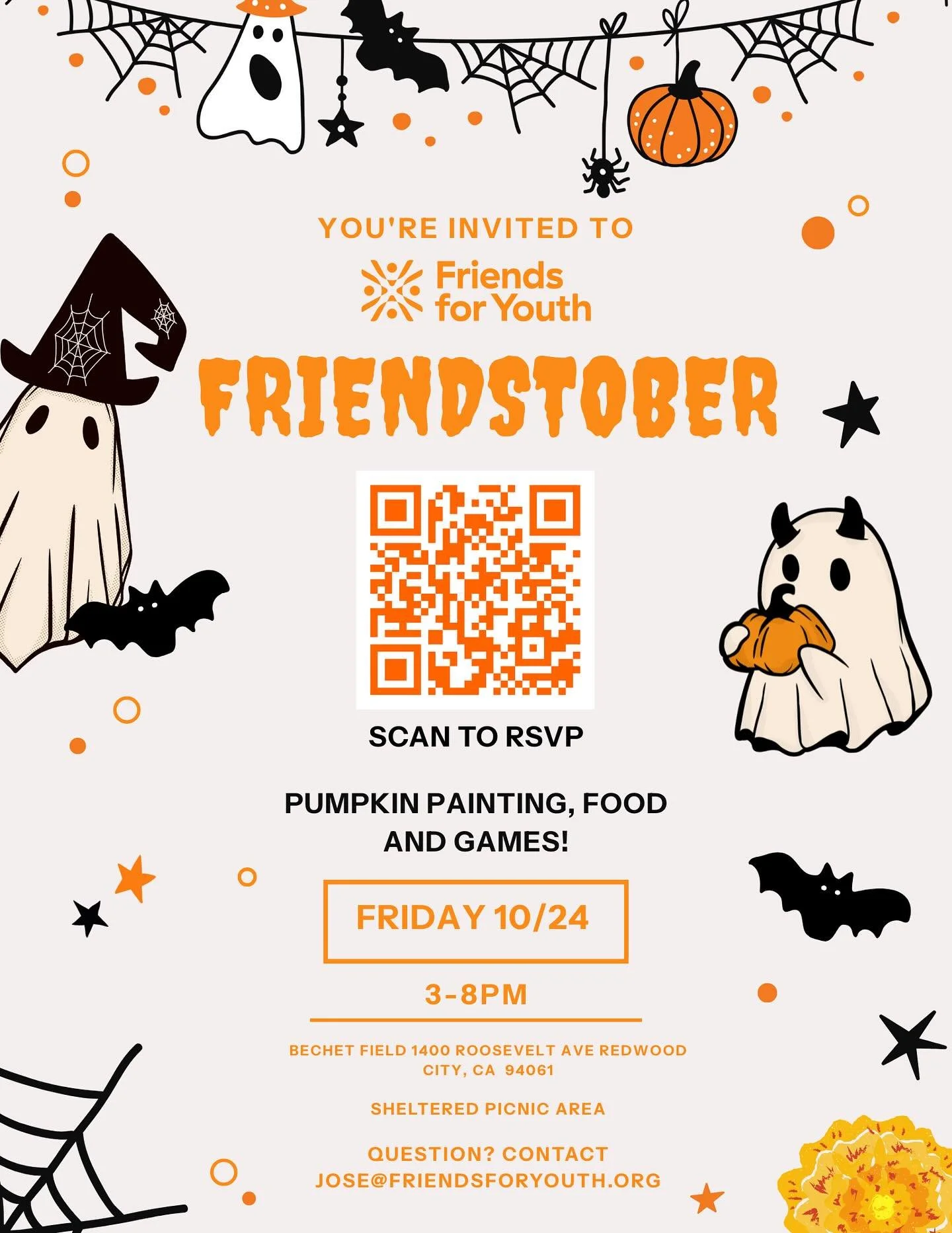 Join us the evening of October 24th for Friends-Toberfest 25, a delightful family-friendly twist on the traditional Oktoberfest! Embrace the spirit of the season with a pumpkin-filled extravaganza featuring free food, arts and crafts, pumpkin paintin