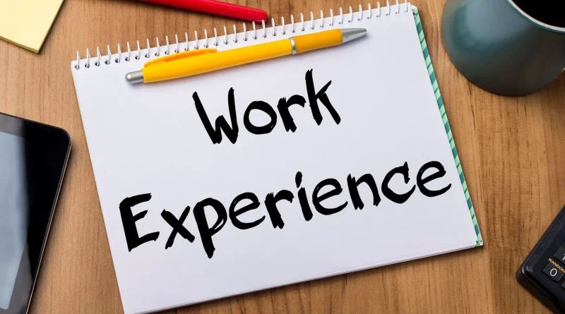 Work Experience: 4 - 15 February
