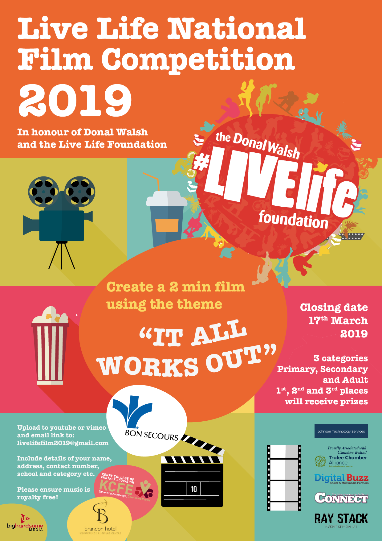 Live Life Film Competition - closing date Mar 17th