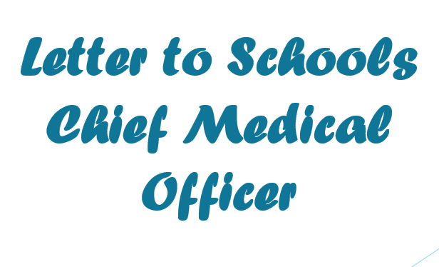 Letter to schools from Chief Medical Officer 10th March