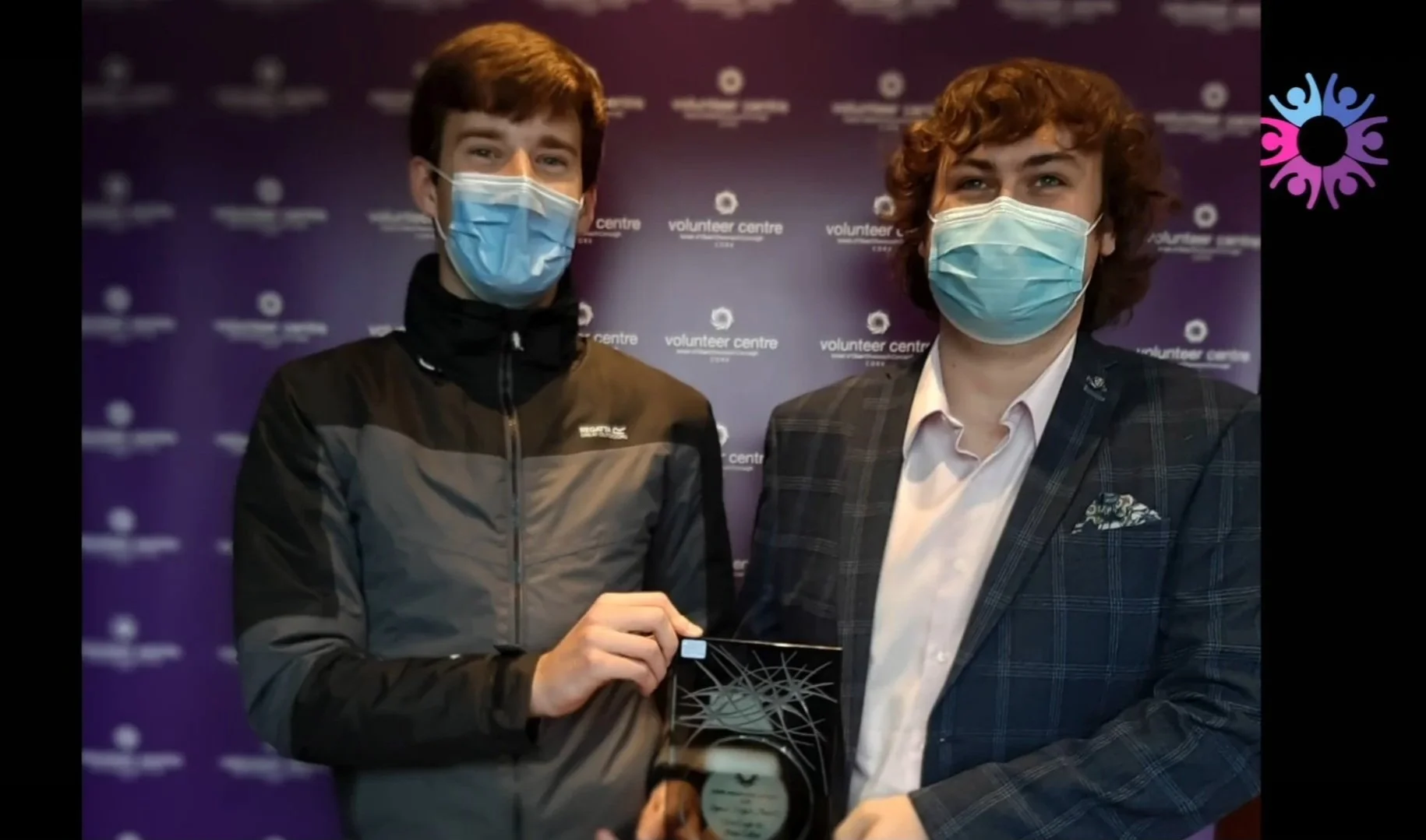 Special Projects Award for Shane and Oisin at the Cork Volunteer Awards