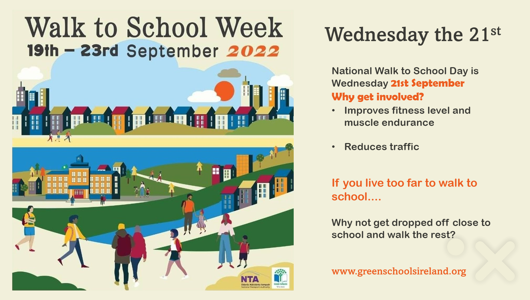 Green Schools Walk To School Week Event 