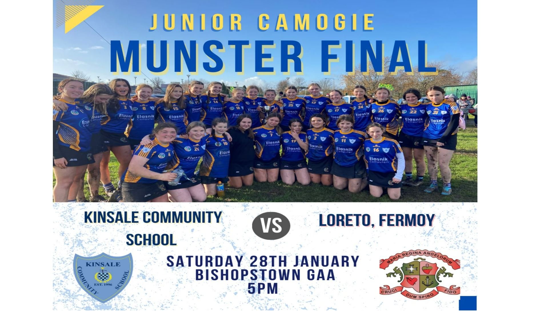 KCS prepare for the Junior Girls Camogie Munster Final this Saturday!