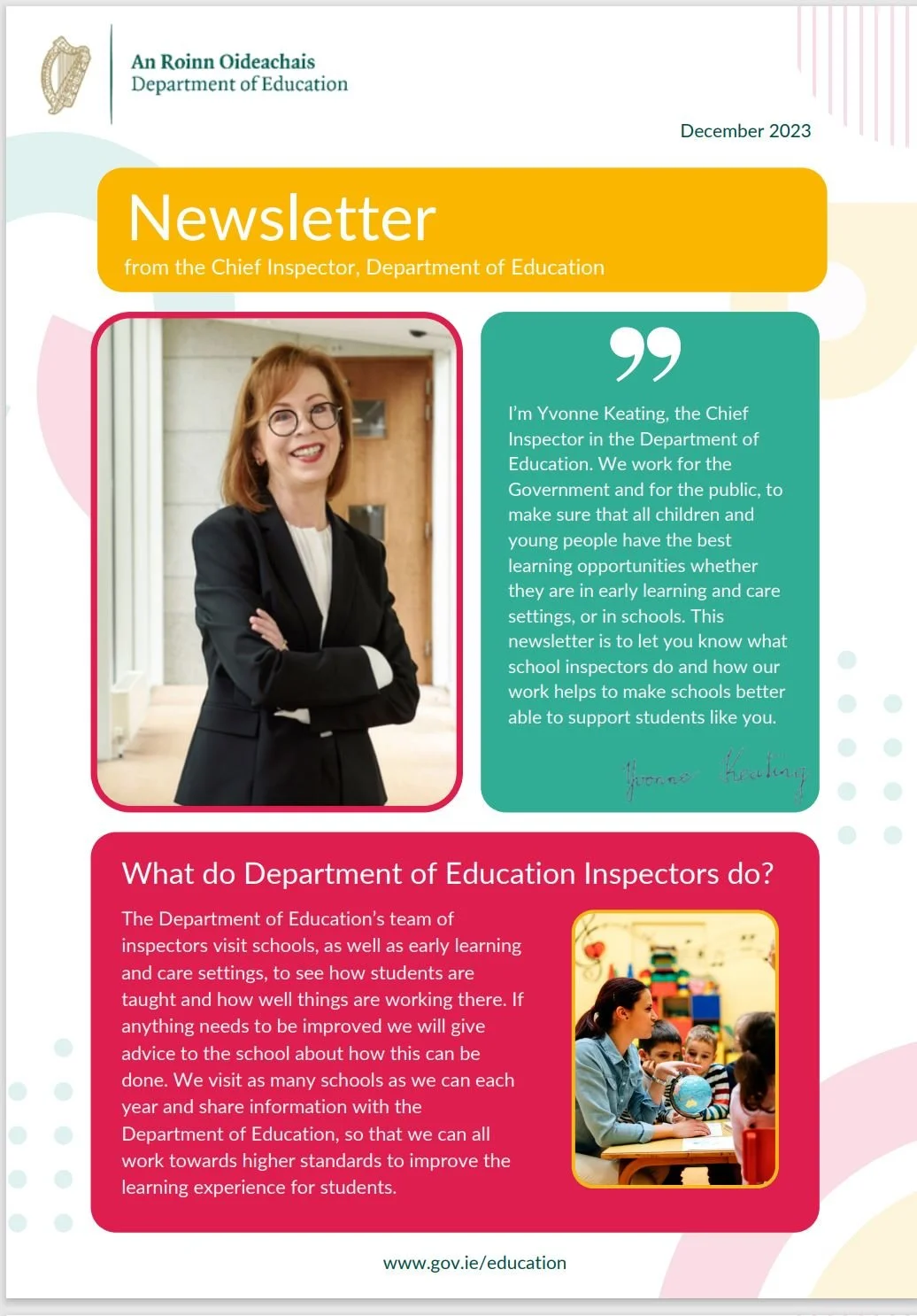 Department of Education Inspection Procedures