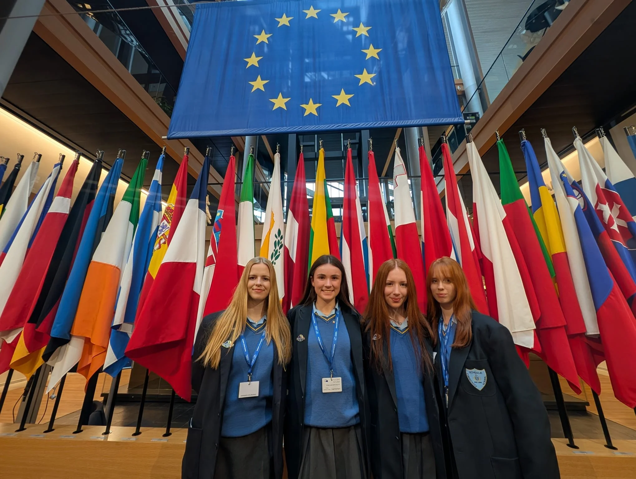 Kinsale Community School Students Attend Sakharov Youth Seminar at the European Parliament&nbsp;
