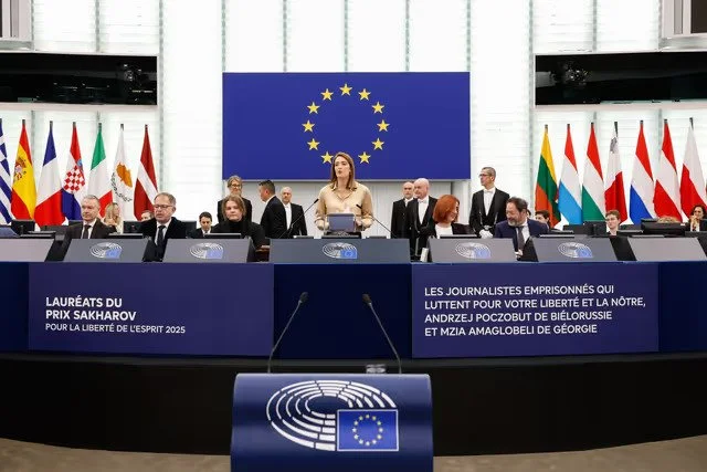 Roberta Metsola announces the Sakharov Prize award 2025.jpg