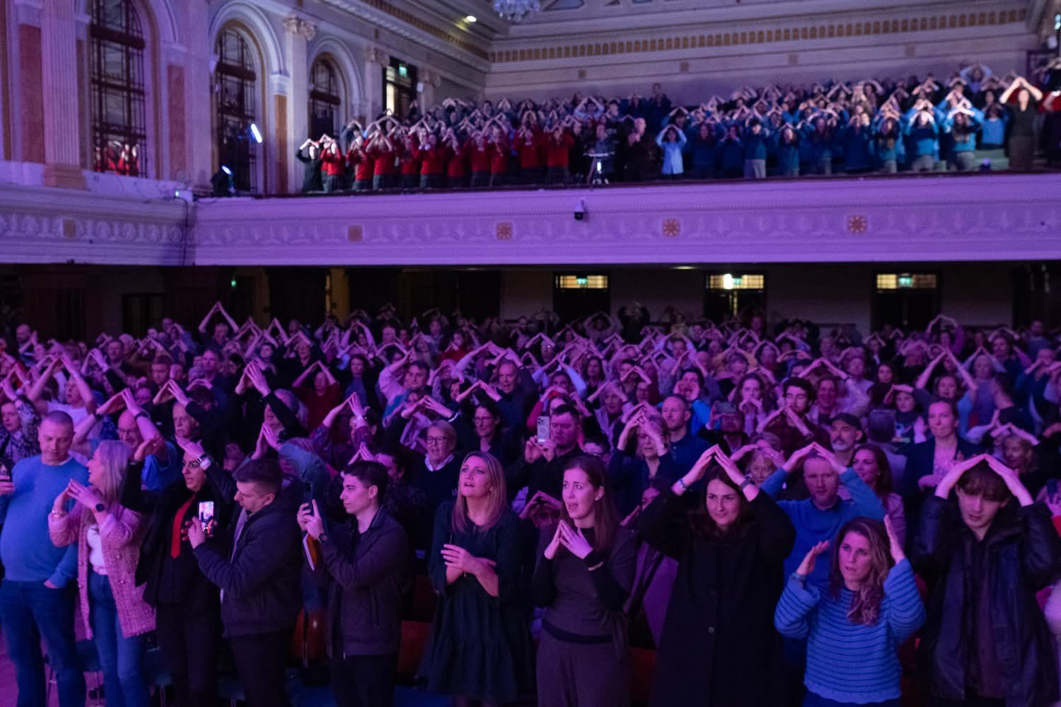 Maranatha audience and students dancing along to the performances.jpg