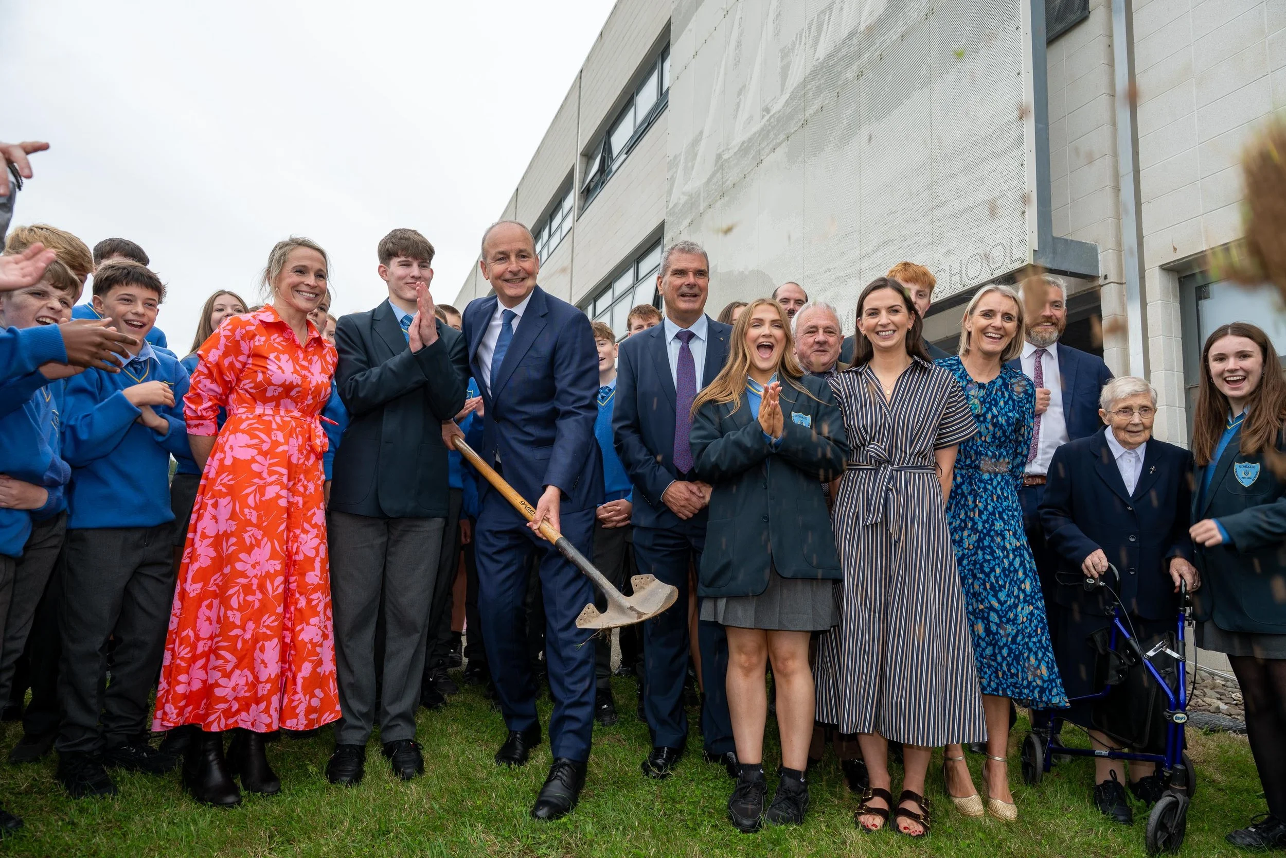 An Taoiseach, Micheál Martin, turns sod on €22 Million investment at Kinsale Community School