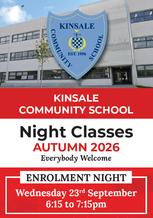 Kinsale Community School Launches Autumn 2026 Adult Education Night Classes Programme