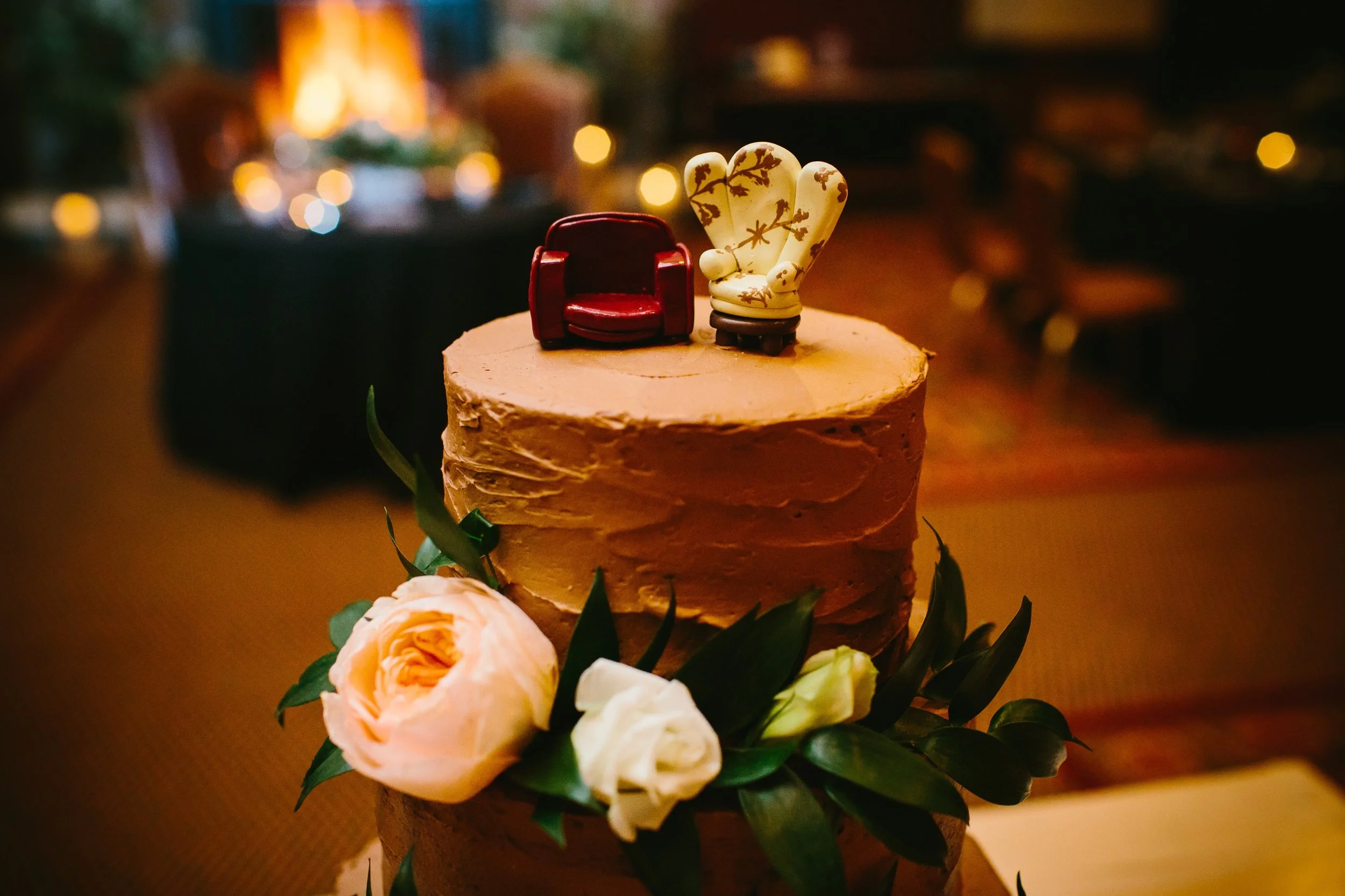 41 The UP chairs that topped our cake were from Etsy