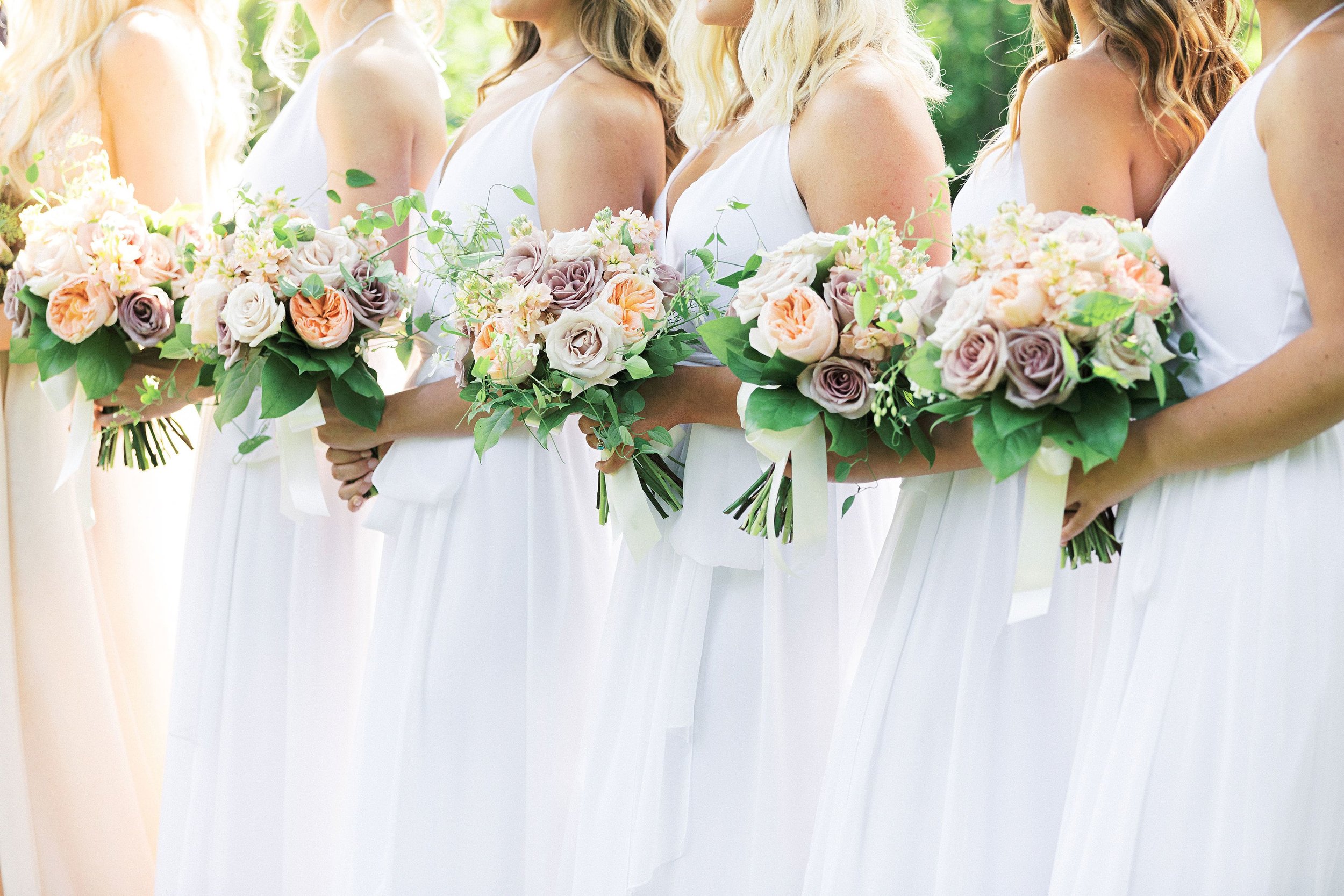 Joanna August style DC Long in white wedding chiffon