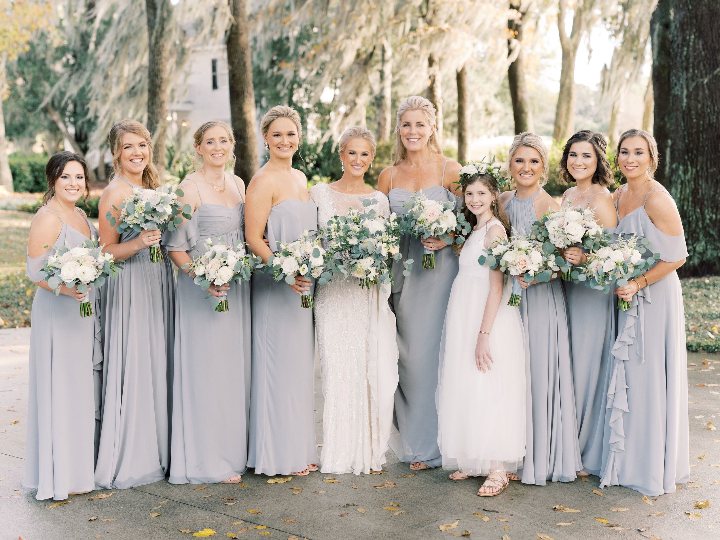 Theia mix and match styles in stone chiffon
