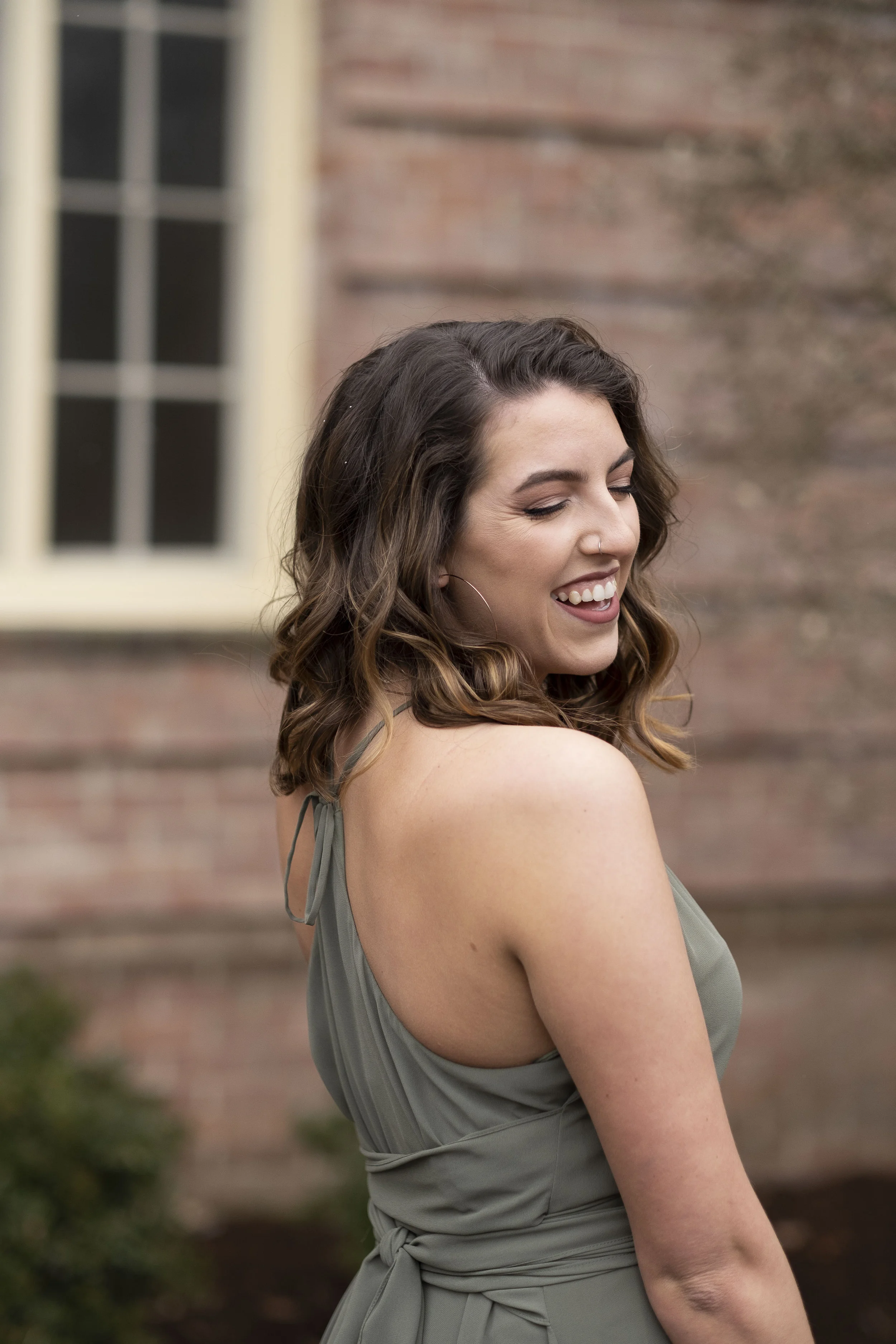 Obi belt detail of Joy style by Amsale Nouvelle Bridesmaids