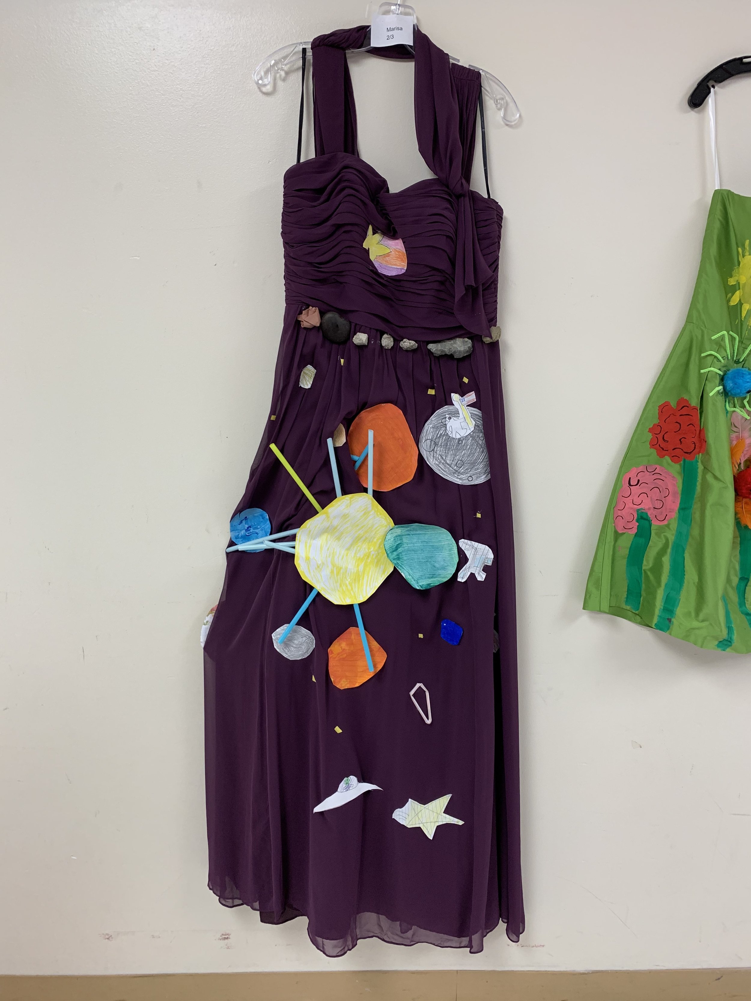 Elementary schoolers decorate dresses in honor of Ann Cole Lowe