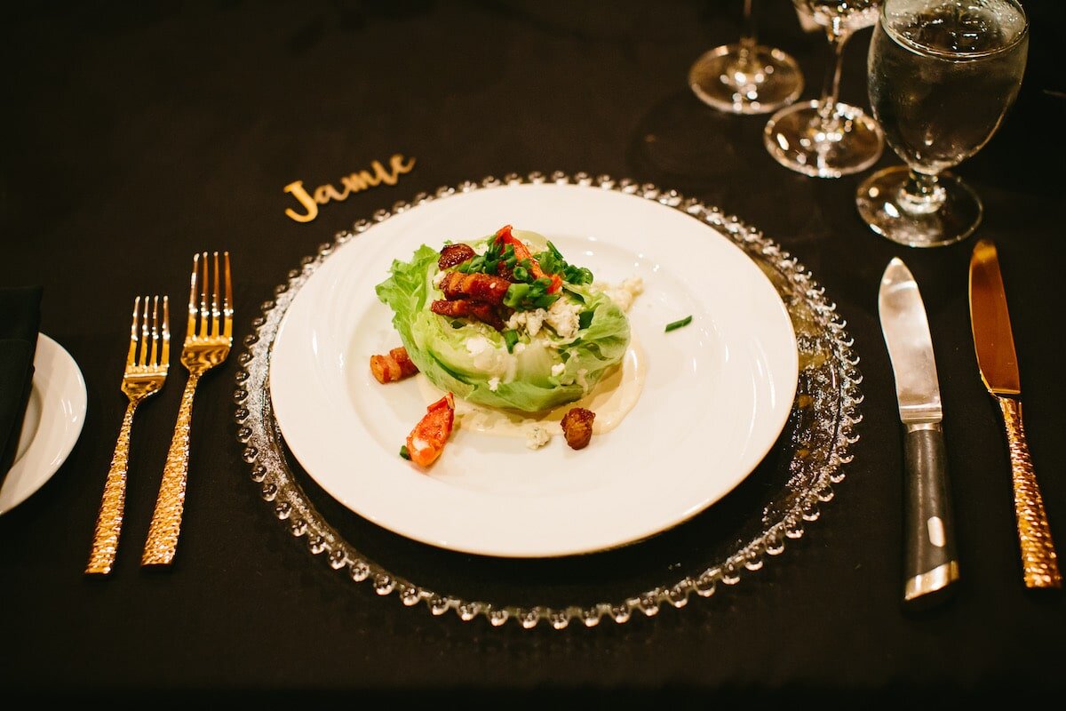 Salads covering the wedding day stories
