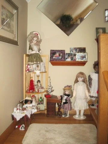 Dolls on display