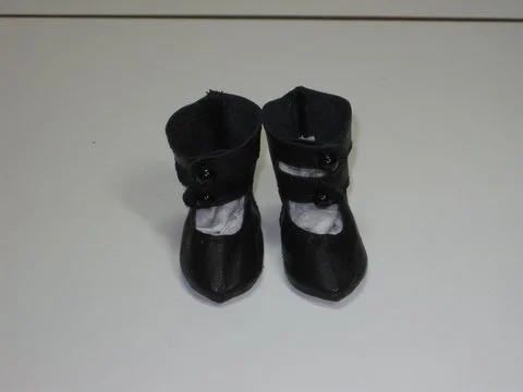 Two Strap Button Shoe